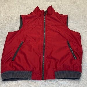 Chaps Gray Polyester Vest MENS SMALL